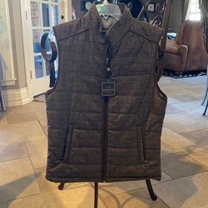Jos. A. Bank brown vest. 50% wool